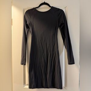 Lululemon Wrap-Front Open-Back Long Sleeve Dress